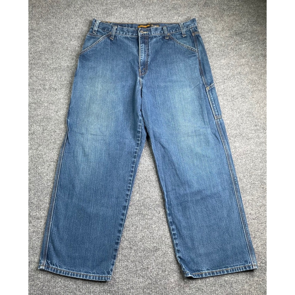 Levi's SilverTab Carpenter Jeans Mens W36 L30 Blue Denim Loose Fit Utility Pants